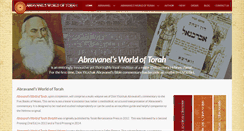 Desktop Screenshot of abravanelsworldoftorah.com